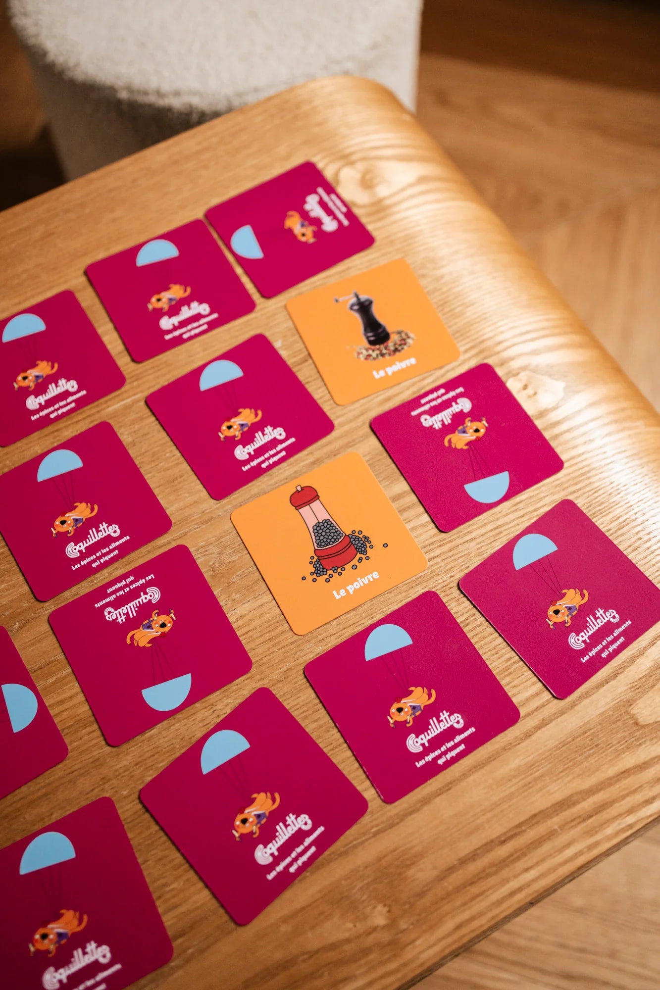 Jeu de memory : les épices et le piquant - Coquillettes Club