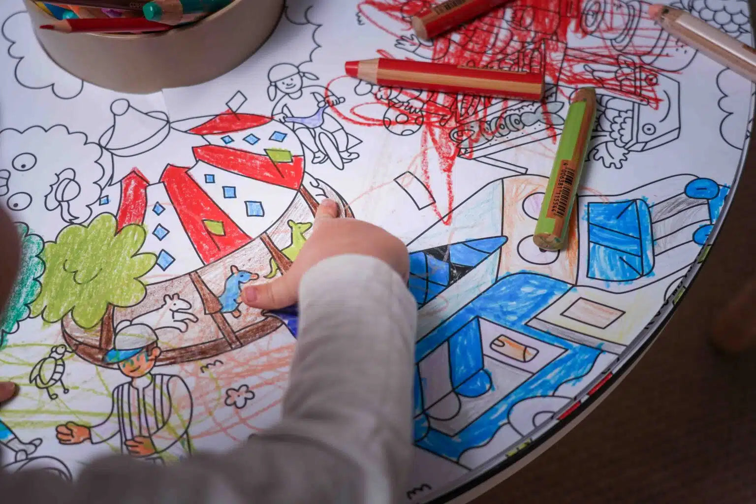 Lot de 6 crayons STABILO Woody ARTY 3 in 1 + taille-crayon adapté