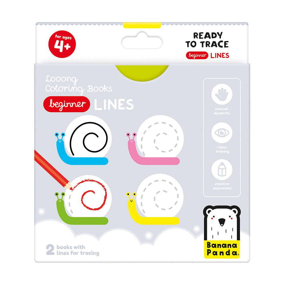 Livres de Coloriage Looong Prêts à Tracer - Lignes pour Débutants - Banana Panda Banana Panda Livres de Coloriage Looong Prêts à Tracer - Lignes pour Débutants - Banana Panda myplayground