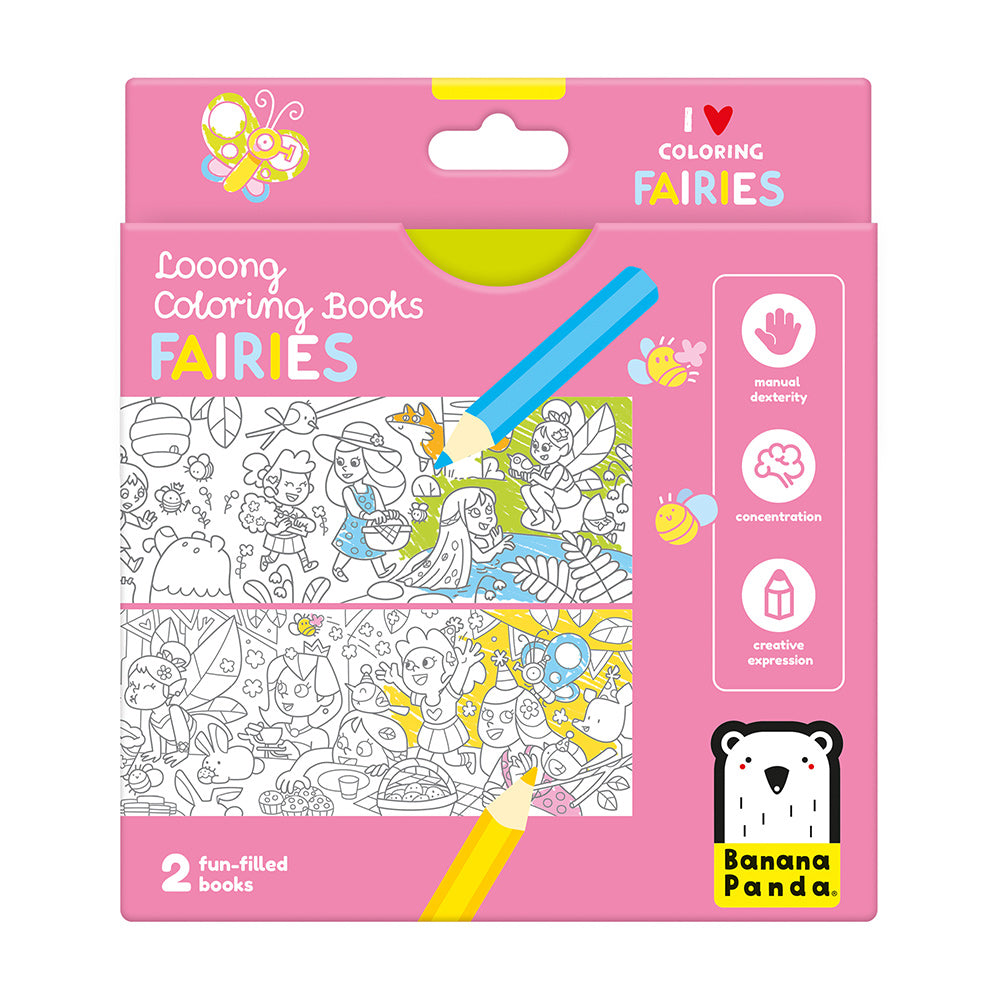 Livres de Coloriage Looong - J'adore Colorier les Fées - Banana Panda Banana Panda Livres de Coloriage Looong - J'adore Colorier les Fées - Banana Panda myplayground