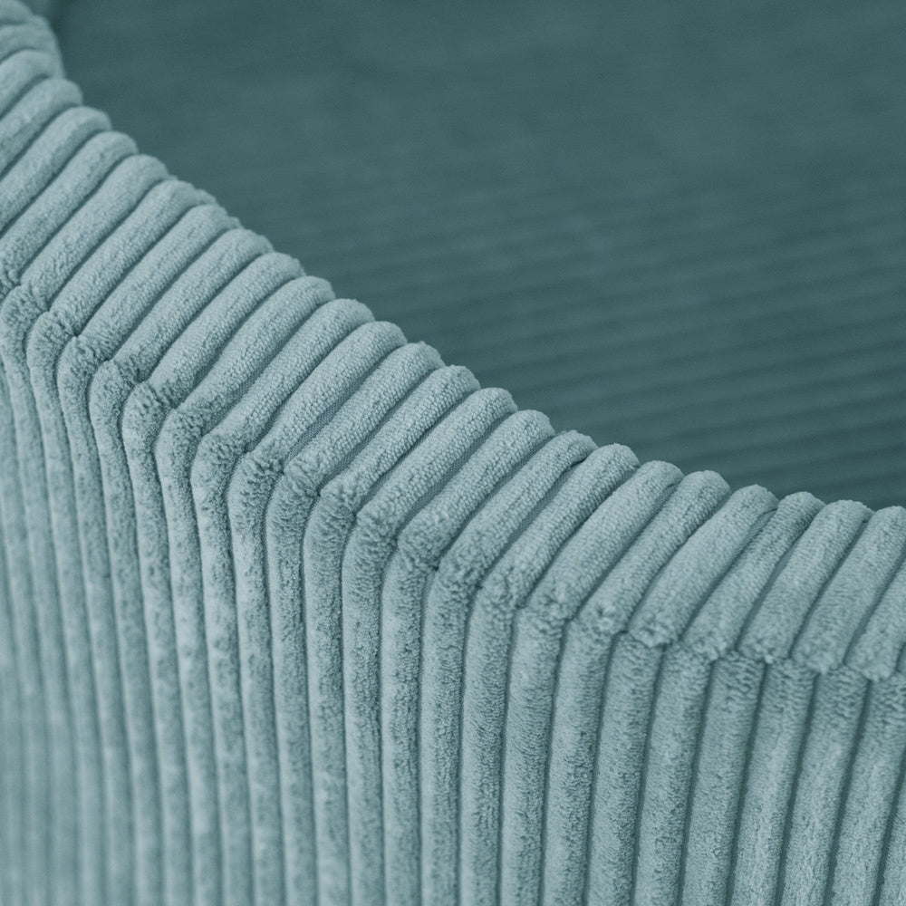 Piscine à balles - ronde 90x30 cm, velours côtelé prenium (+ 200 boules perle, perle menthe, argent) -Plush Nest- Misioo Misioo myplayground