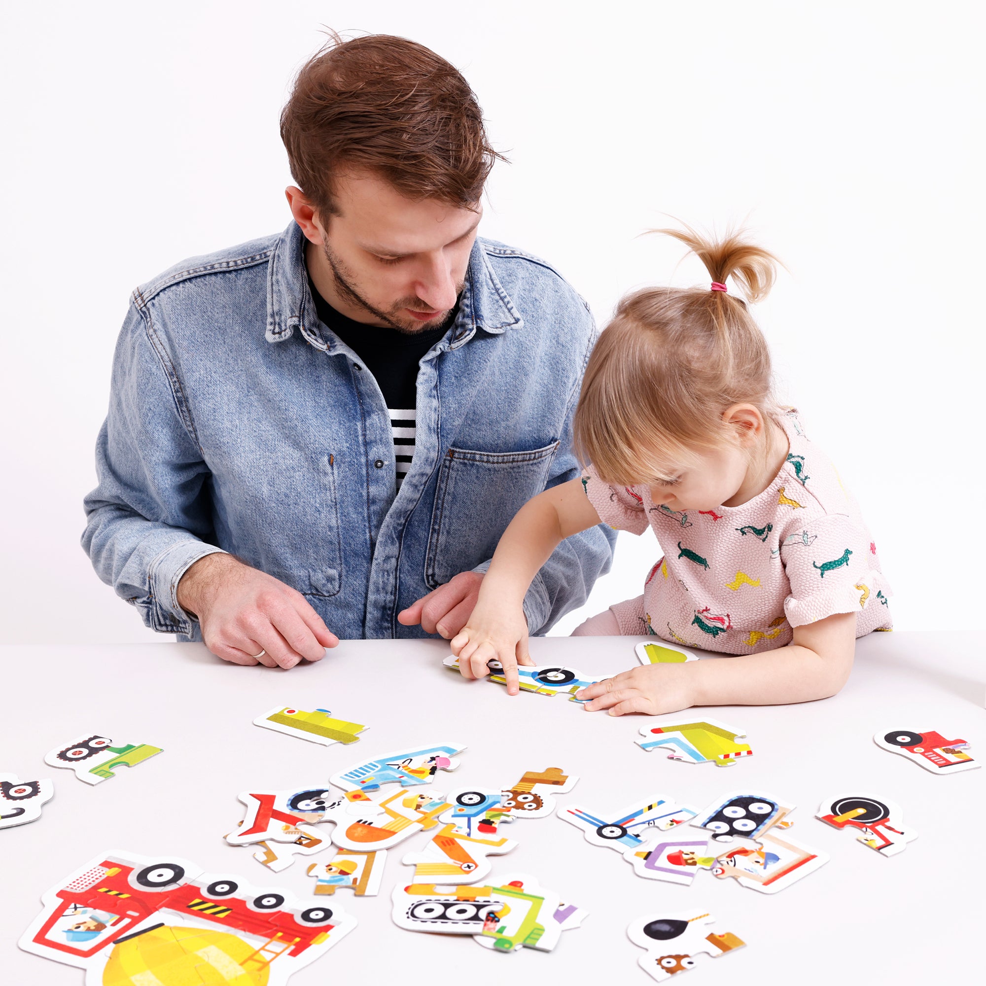 Puzzle Progressif Véhicules de Construction - Banana Panda Banana Panda Puzzle Progressif Véhicules de Construction - Banana Panda myplayground