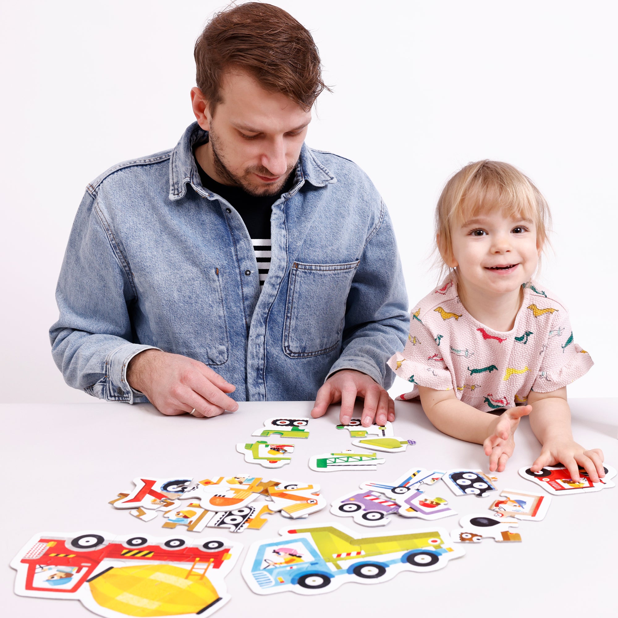 Puzzle Progressif Véhicules de Construction - Banana Panda Banana Panda Puzzle Progressif Véhicules de Construction - Banana Panda myplayground