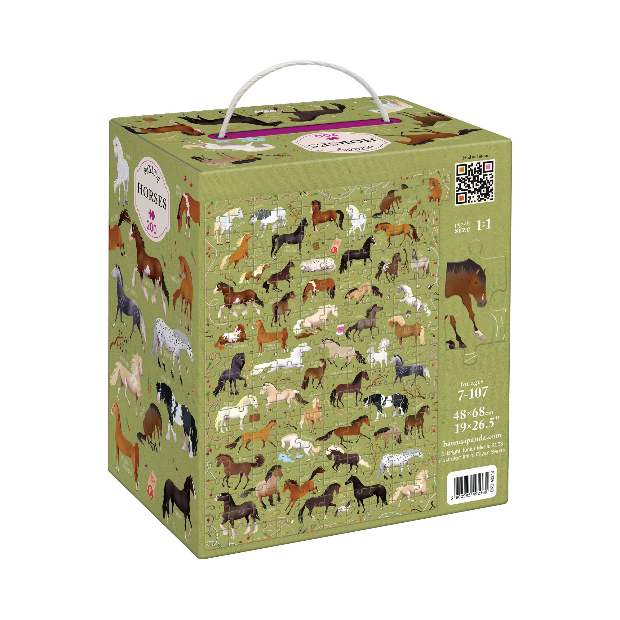Puzzle Puzzlove Chevaux - Banana Panda Banana Panda Puzzle Puzzlove Chevaux - Banana Panda myplayground