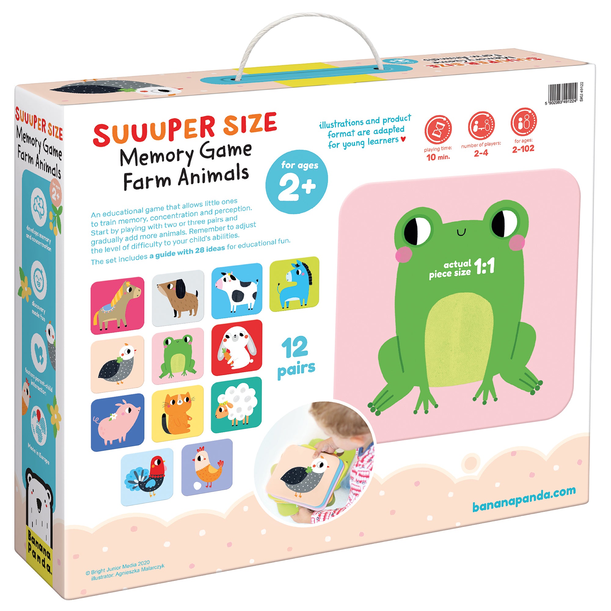 Super Grand Jeu de Mémoire - Animaux de la Ferme - Banana Panda Banana Panda Super Grand Jeu de Mémoire - Animaux de la Ferme - Banana Panda myplayground