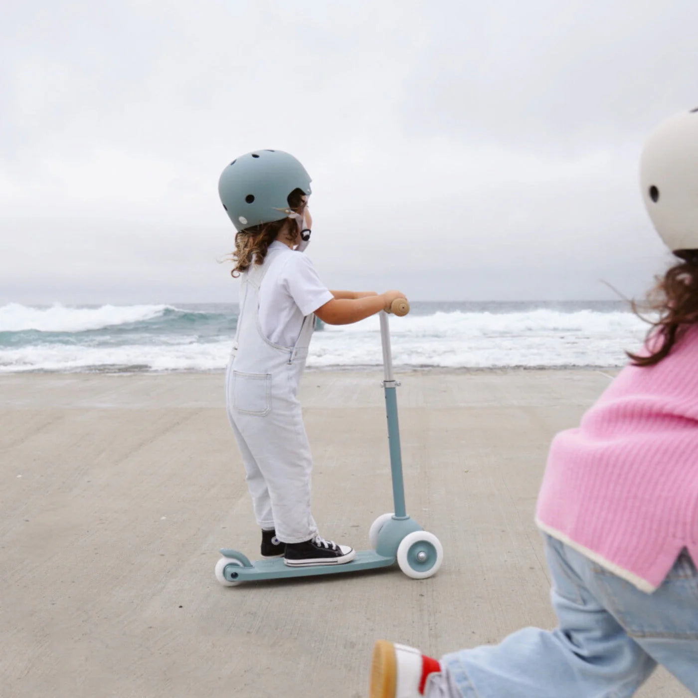 Casque Vélo Enfant – Bleu Canard, dès 3 ans, écologique– Banwood