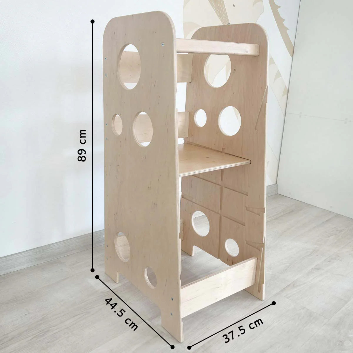 BusyKids - Tour Ajustable d'Apprentissage 3-en-1 XL - Bois Brut (non verni) - 18 à 24 mois BusyKids BusyKids - Tour Ajustable d'Apprentissage 3-en-1 XL - Bois Brut (non verni) - 18 à 24 mois myplayground