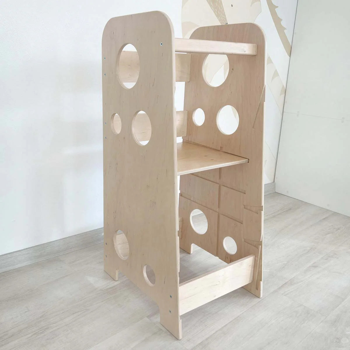 BusyKids - Tour Ajustable d'Apprentissage 3-en-1 XL - Bois Brut (non verni) - 18 à 24 mois BusyKids BusyKids - Tour Ajustable d'Apprentissage 3-en-1 XL - Bois Brut (non verni) - 18 à 24 mois myplayground