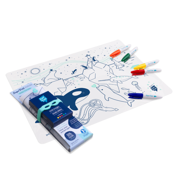 Jeu éducatif: Set de table en silicone ICE - Réutilisable SuperPetit Jeu éducatif: Set de table en silicone ICE - Réutilisable myplayground