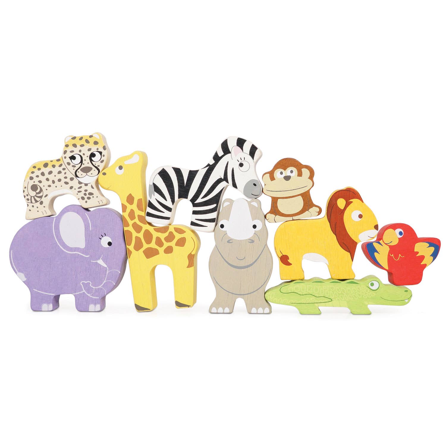 Jeu d'empilage en Afrique - Jeu Montessori enfant Le Toy Van myplayground