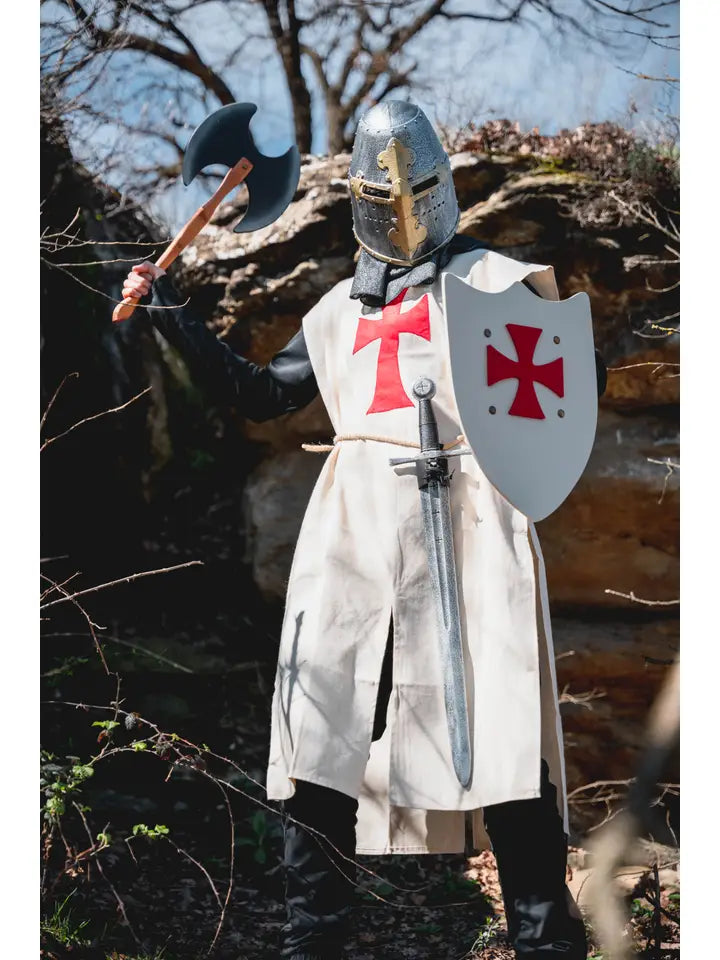 SUPERBE CASQUE TEMPLIER - Jeu de Rôle Médiéval pour Enfants KALID MEDIEVAL SUPERBE CASQUE TEMPLIER - Jeu de Rôle Médiéval pour Enfants myplayground