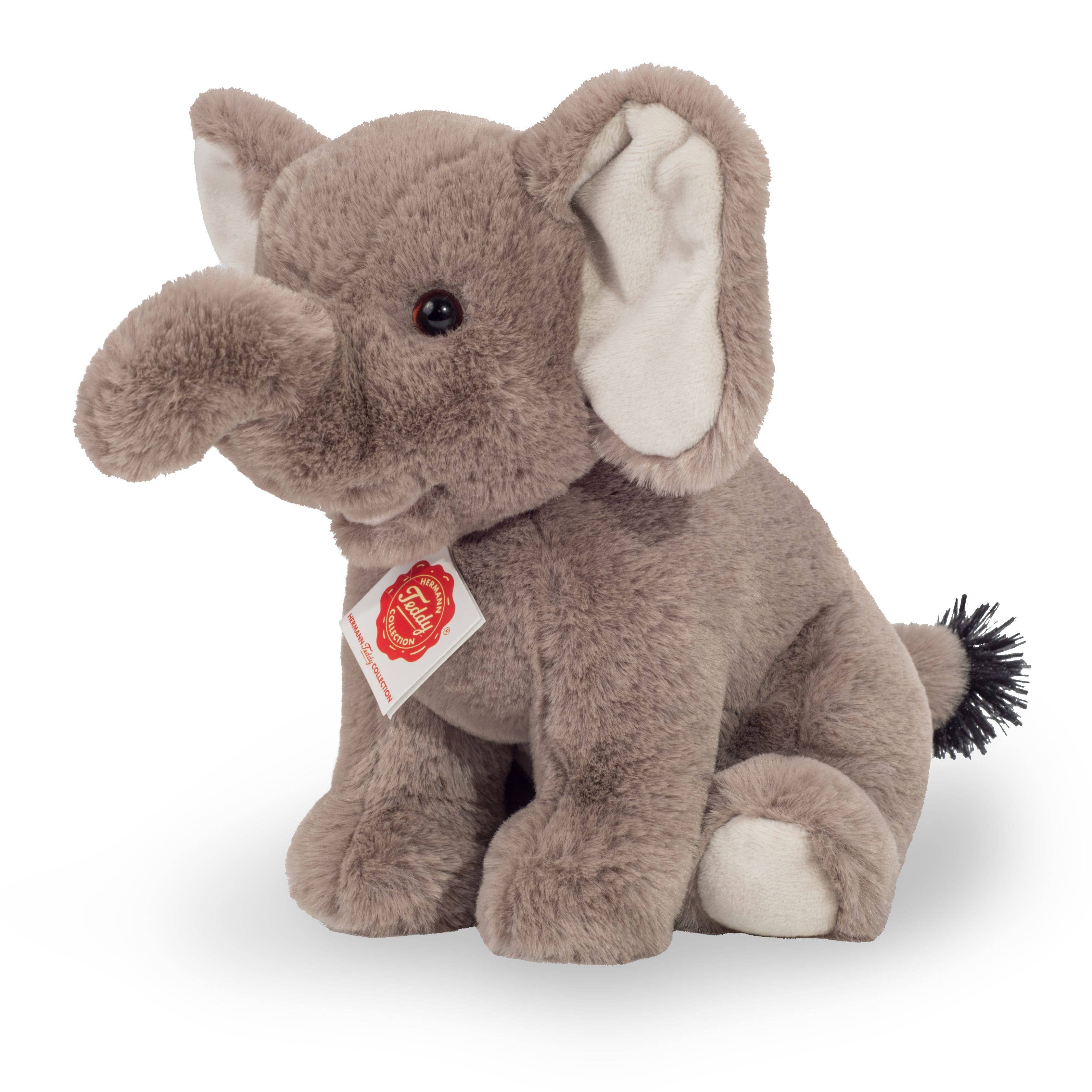 Éléphant assis 25 cm - peluche - peluche Teddy Hermann myplayground