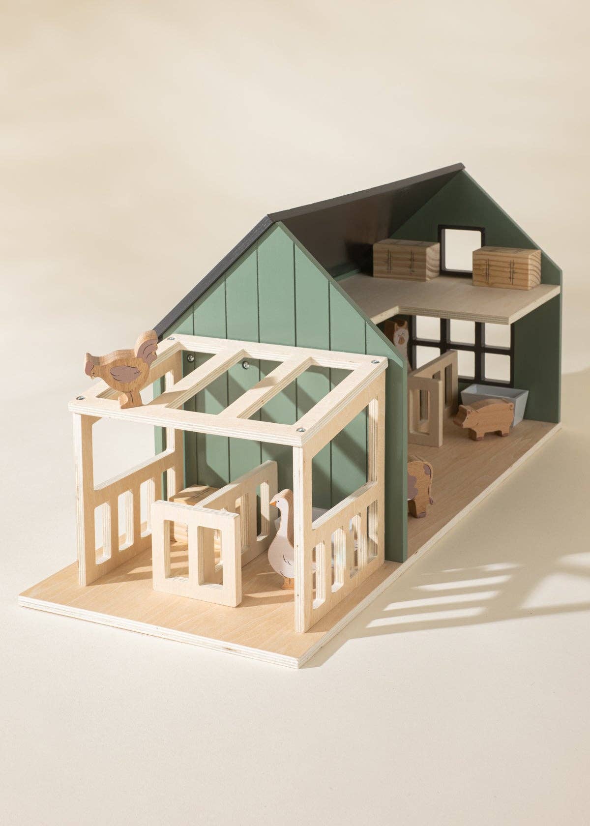 Ensemble de ferme et d'accessoires en bois Coco Village myplayground
