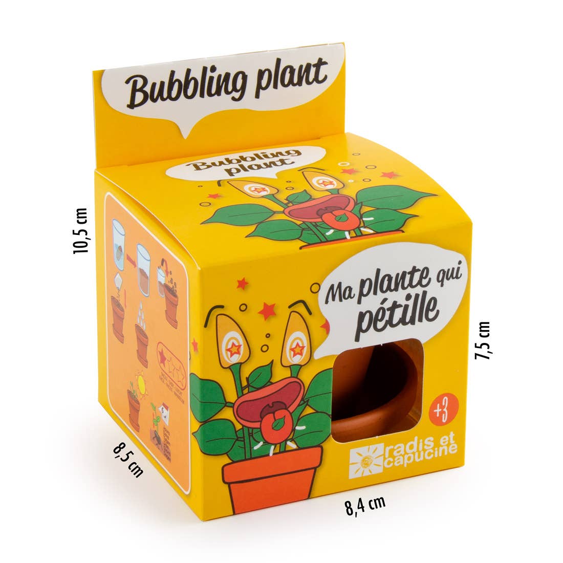 La plante qui pétille - Kit créatif de jardinage Enfant Radis Et Capucine La plante qui pétille - Kit créatif de jardinage Enfant myplayground
