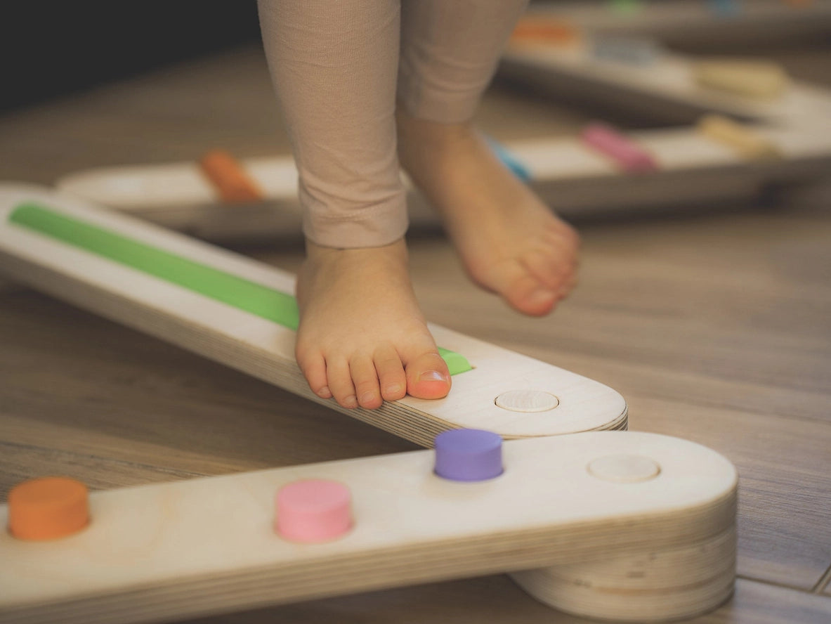 Ensemble de 6 Poutres d'Équilibre Naturelles Montessori - Happymoon HappyMoon Ensemble de 6 Poutres d'Équilibre Naturelles Montessori - Happymoon myplayground