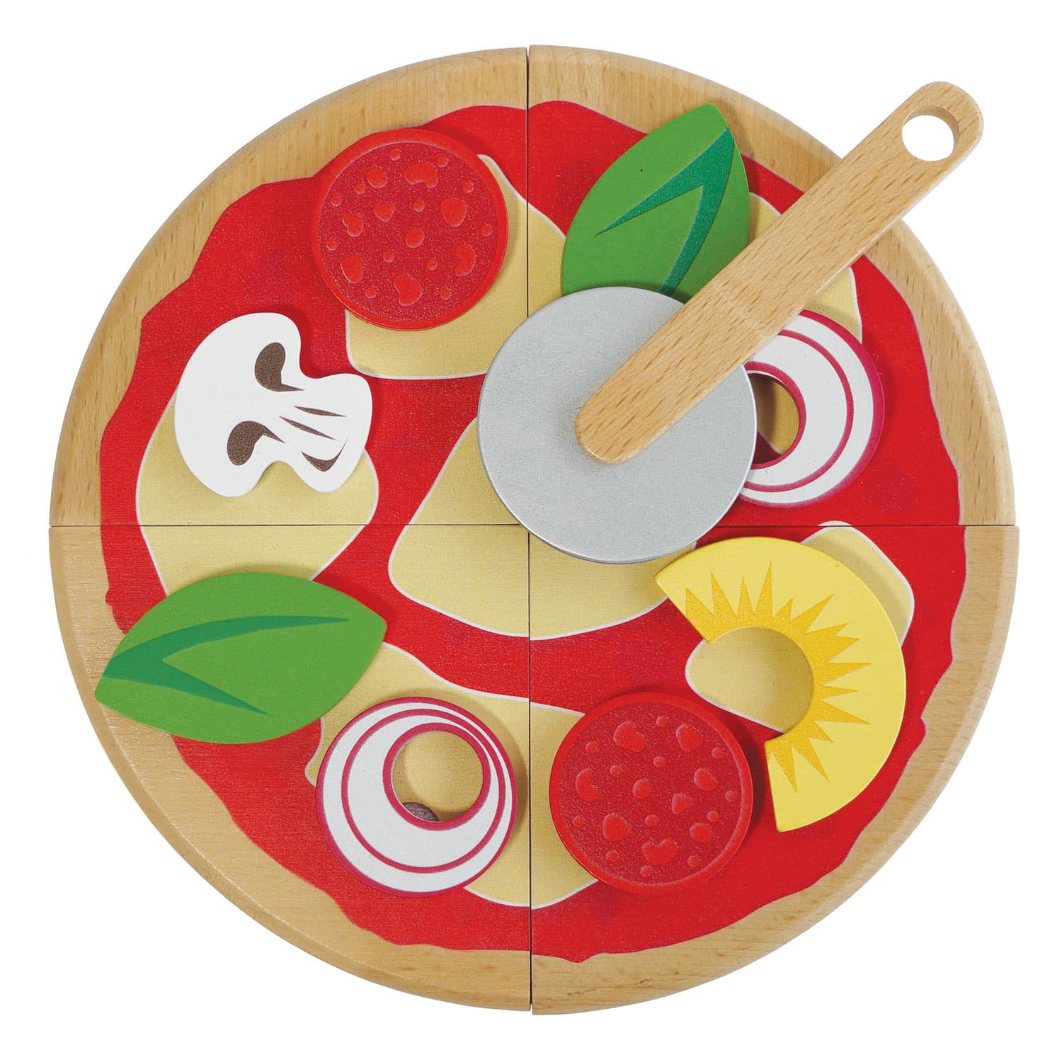 Pizza et garnitures - Jeu sensoriel enfant Le Toy Van Pizza et garnitures - Jeu sensoriel enfant myplayground