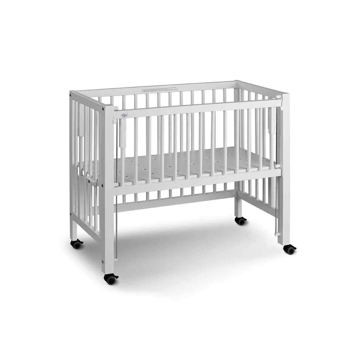 Lit d'appoint Sophie en hêtre blanc, 40x90 cm – tiSsi – vue 2