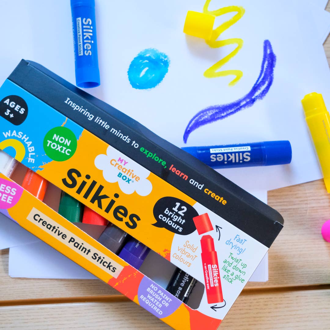 Bâtonnets de peinture Silkies Lot de 12 - My Creative Box My Creative Box Bâtonnets de peinture Silkies Lot de 12 - My Creative Box myplayground