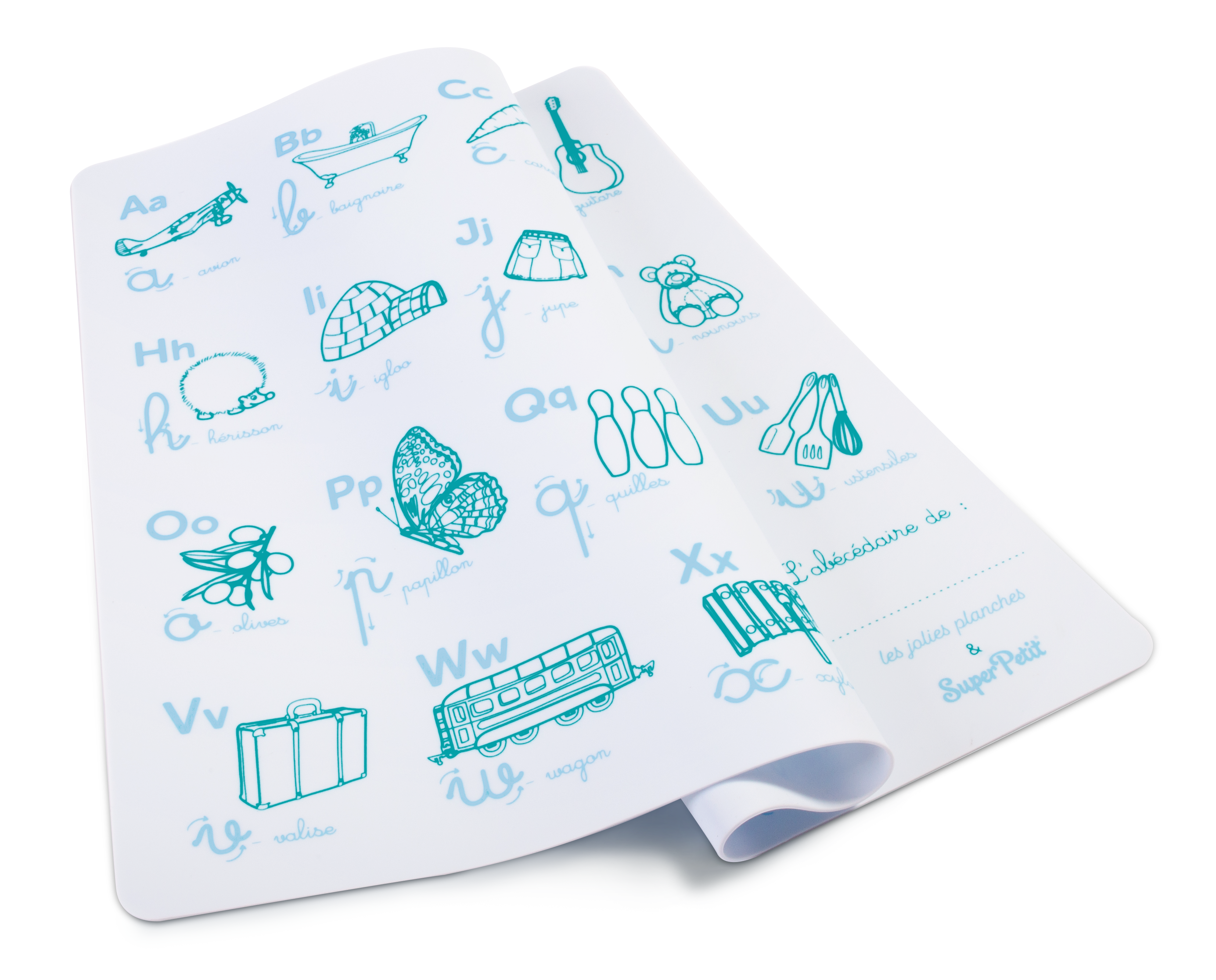 Abécédaire SuperPetit x Les Jolies Planches + Set de Table à Colorier - Jeu de Création SuperPetit myplayground