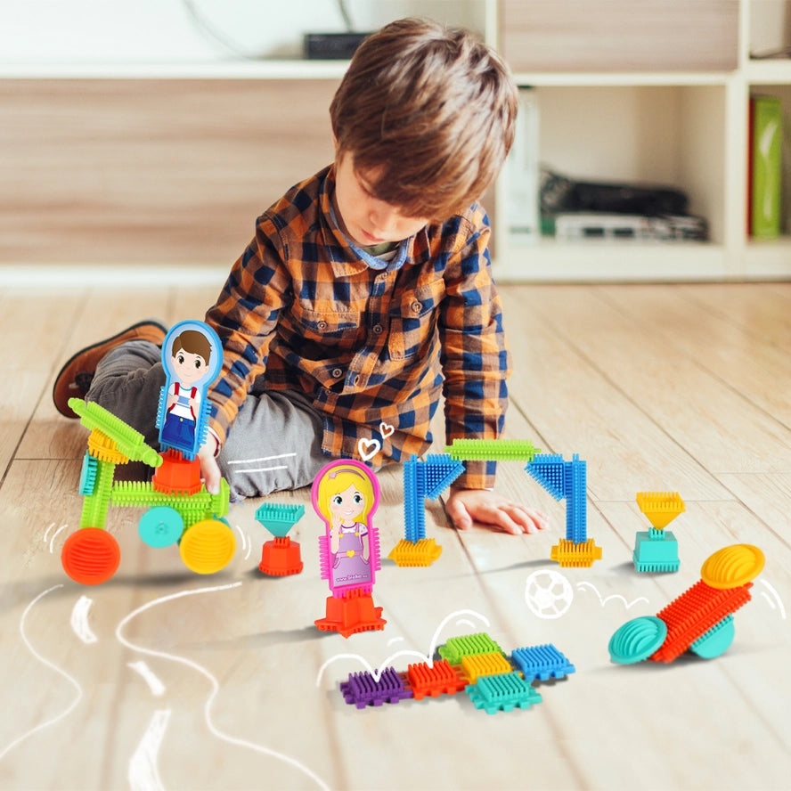 Tube de 31 Bloko + 1 Figurine en assortiment - Bloko Bloko Tube de 31 Bloko + 1 Figurine en assortiment - Bloko myplayground