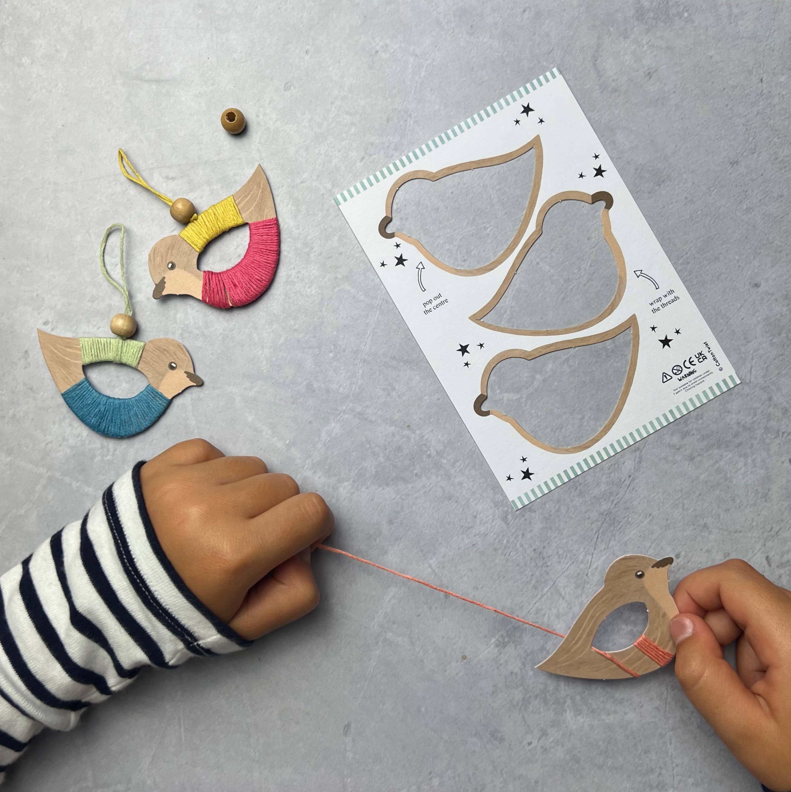 Créez vos propres décorations en forme d'oiseaux volants Cotton Twist Créez vos propres décorations en forme d'oiseaux volants myplayground