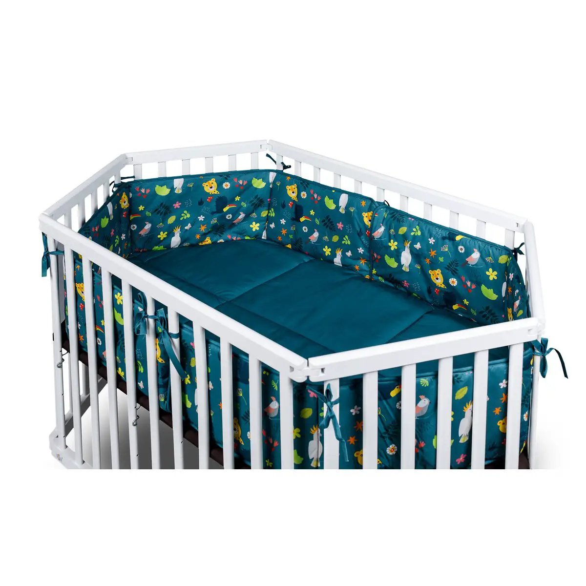 Tapis de fond pour parc hexagonal Jungle pétrole, 93x133 cm – tiSsi