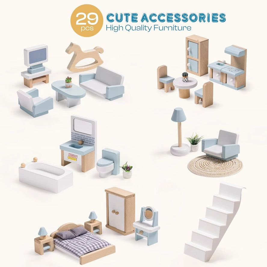 Maison de Poupée en Bois Robud à 3 Étages avec Mobilier - Robud & Mewoofun Official Store Robud & Mewoofun Official Store Maison de Poupée en Bois Robud à 3 Étages avec Mobilier - Robud & Mewoofun Official Store myplayground