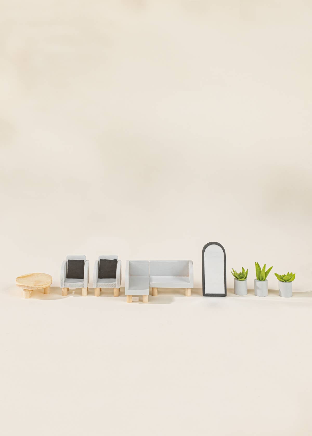 Maison de poupée en bois, meubles et accessoires de salon (10 pièces) Coco Village Maison de poupée en bois, meubles et accessoires de salon (10 pièces) myplayground