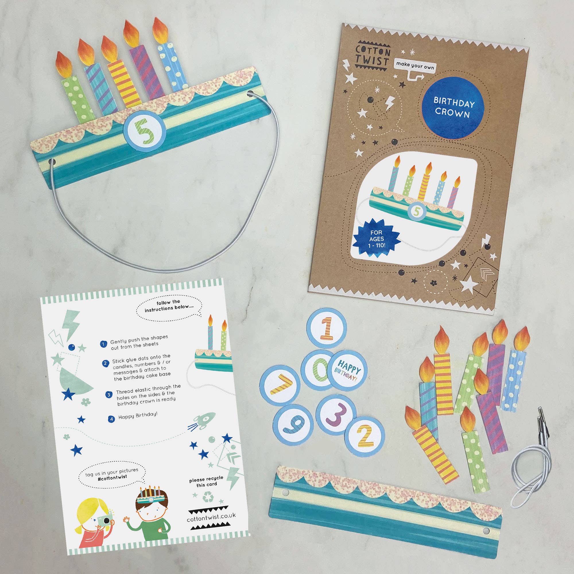 Créez votre propre kit de couronne d'anniversaire Cotton Twist Créez votre propre kit de couronne d'anniversaire myplayground