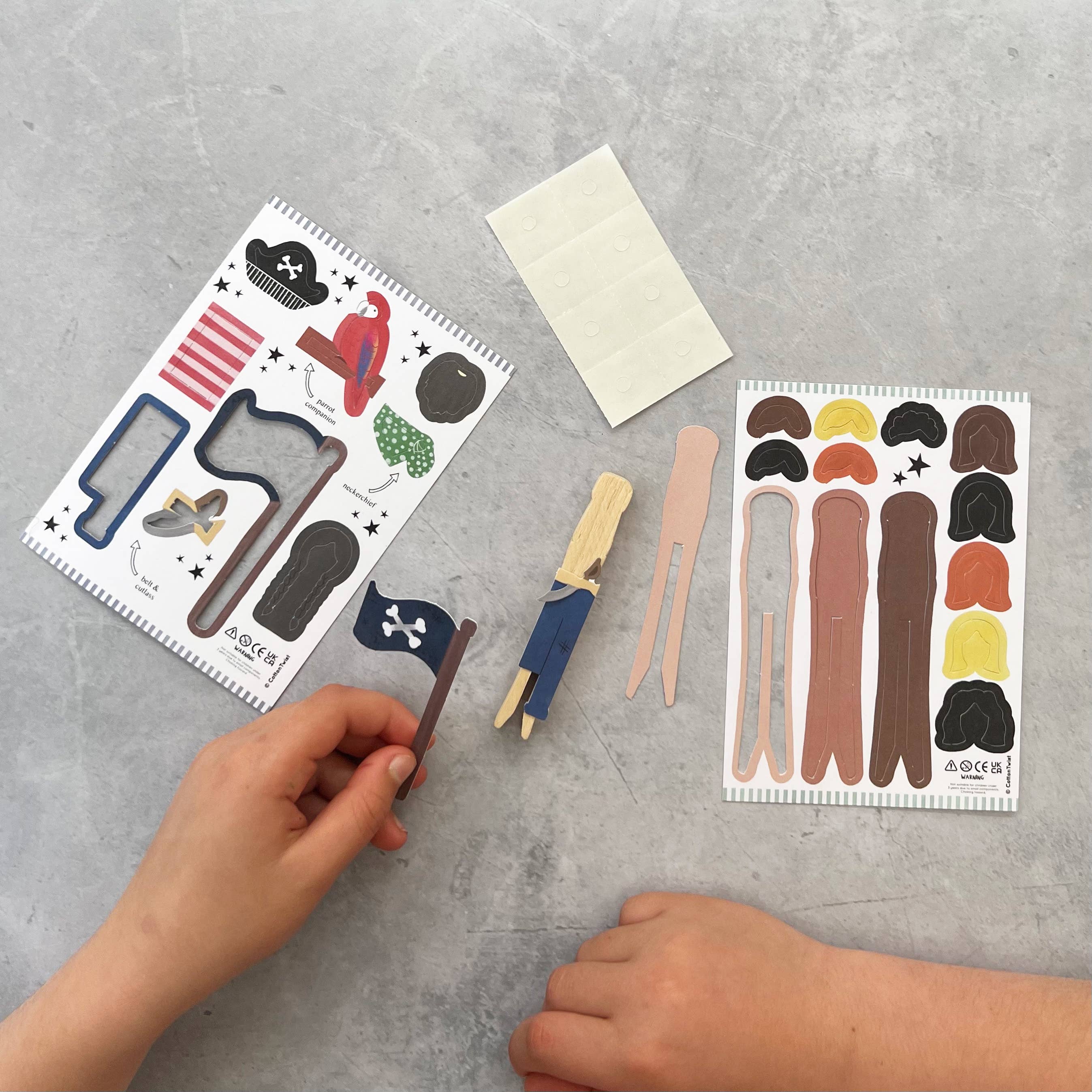 Faites votre propre poupée Pirate Peg Cotton Twist Faites votre propre poupée Pirate Peg myplayground