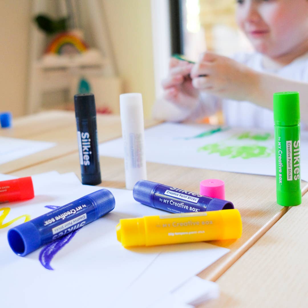 Bâtonnets de peinture Silkies Lot de 12 - My Creative Box My Creative Box Bâtonnets de peinture Silkies Lot de 12 - My Creative Box myplayground