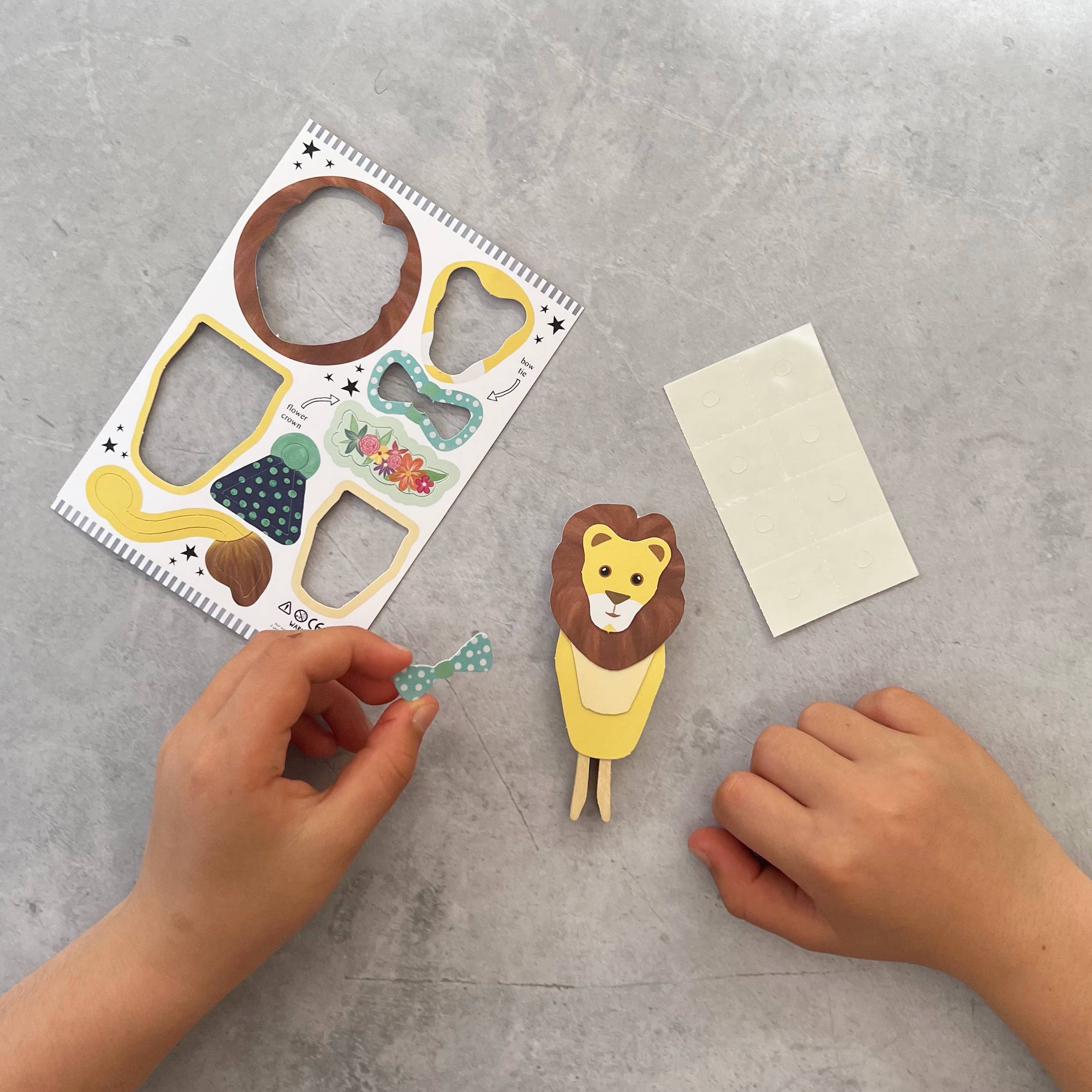 Faites votre propre kit de poupée Lion Peg Cotton Twist myplayground