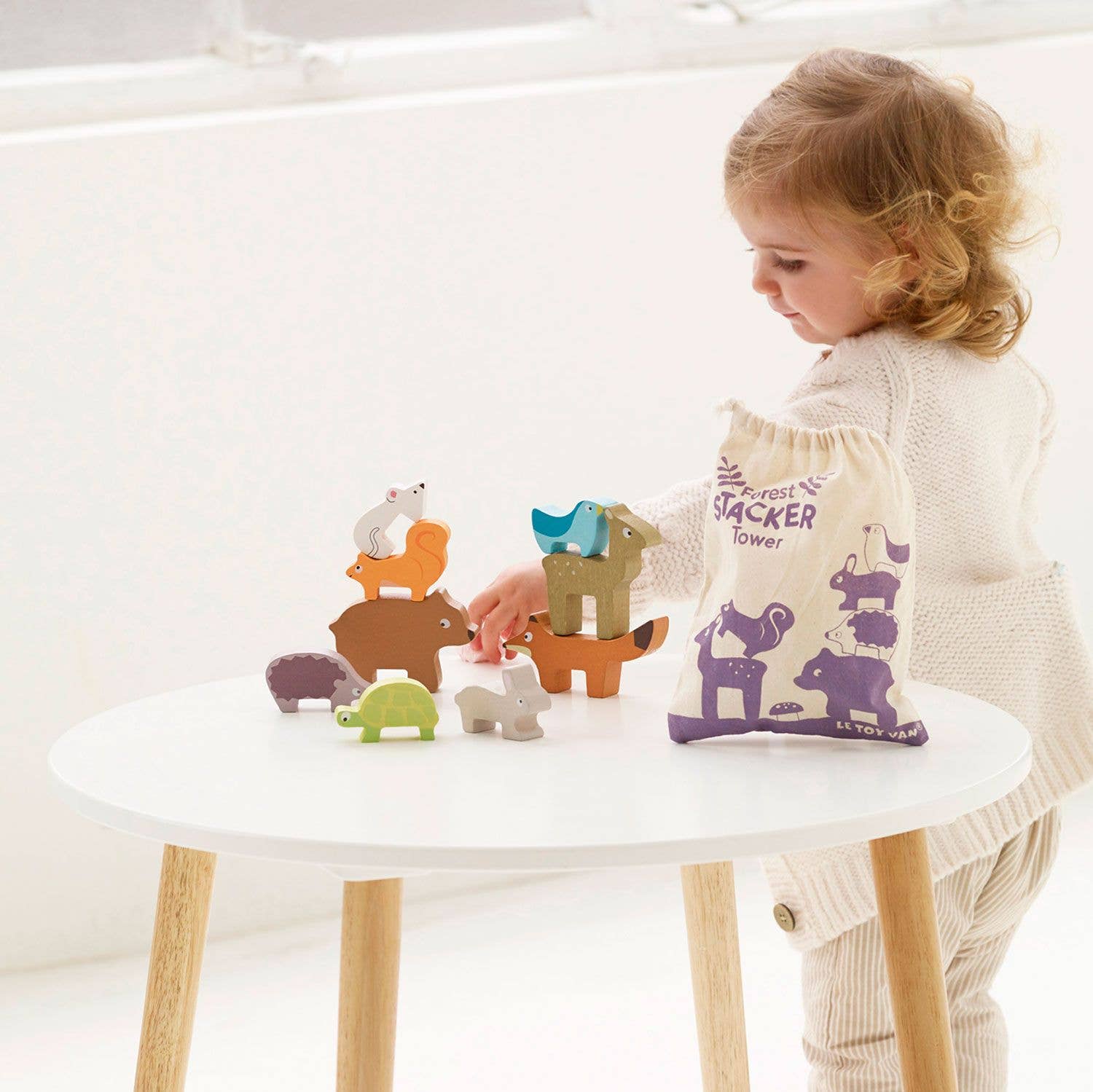 Jeu d'empilage d'animaux de la forêt - Jeu Montessori enfant Le Toy Van Jeu d'empilage d'animaux de la forêt - Jeu Montessori enfant myplayground