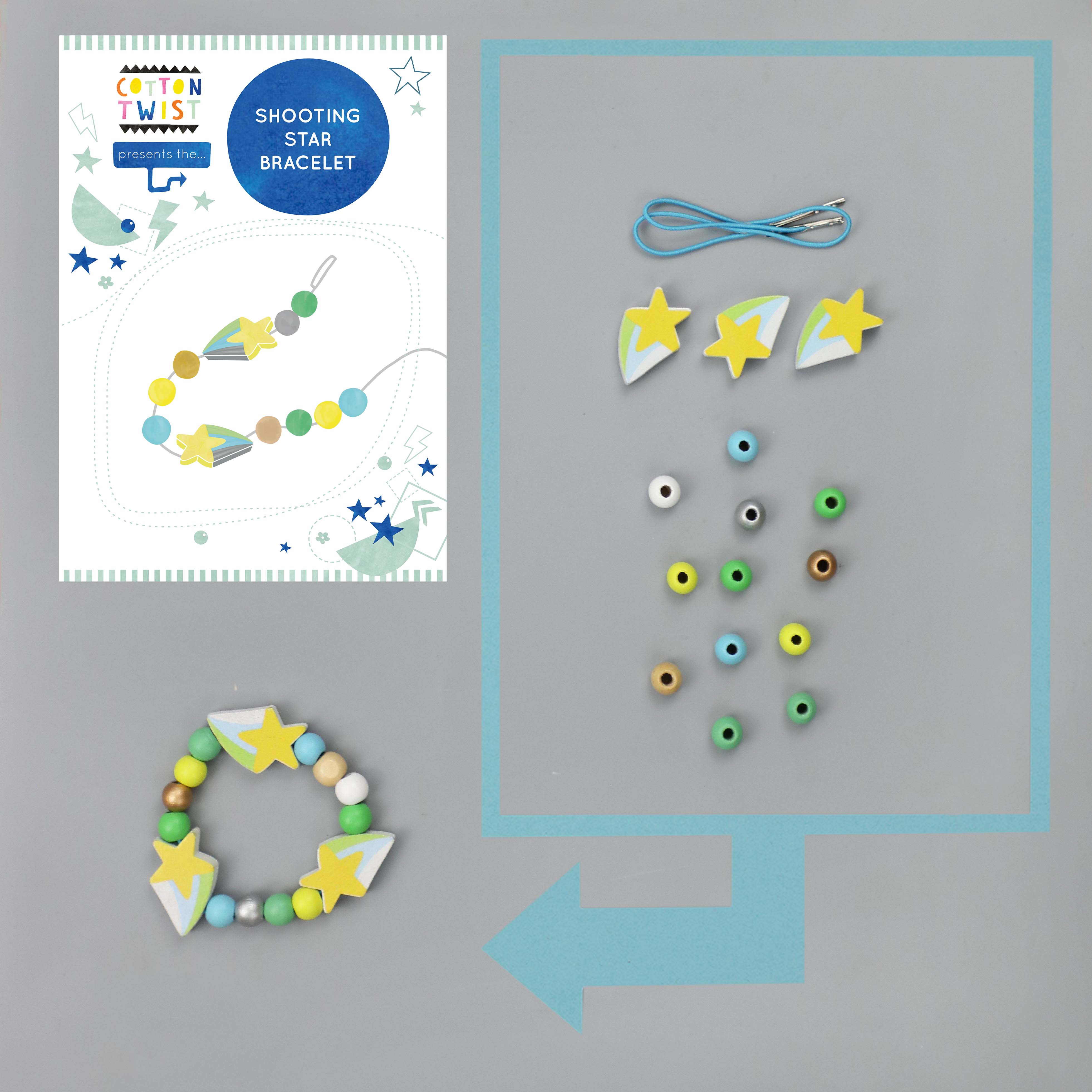 Créez votre propre bracelet Shooting Star Cotton Twist myplayground