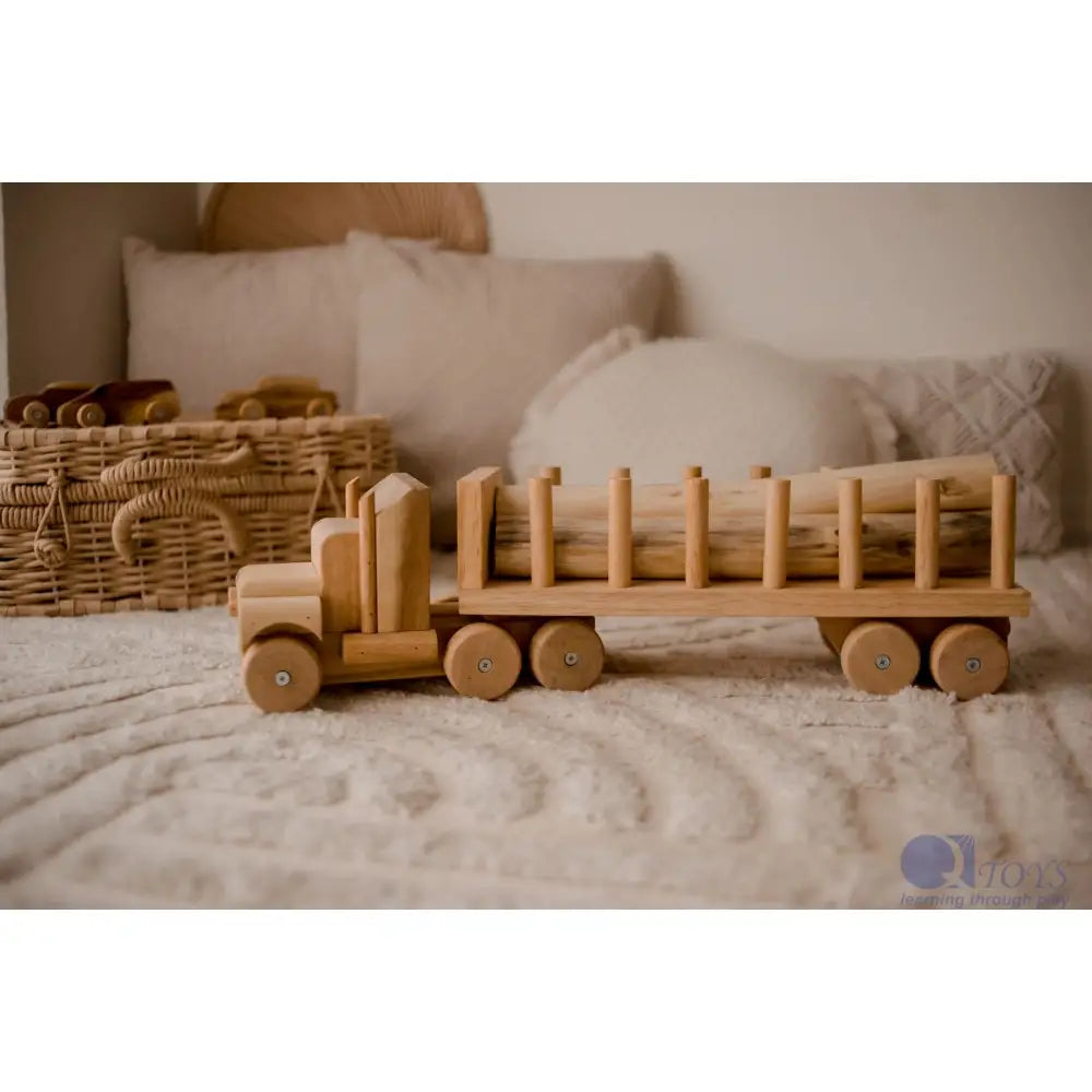 Camion à bois QToys USA myplayground