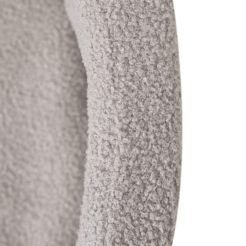 piscine à balles textile agneau doux gris