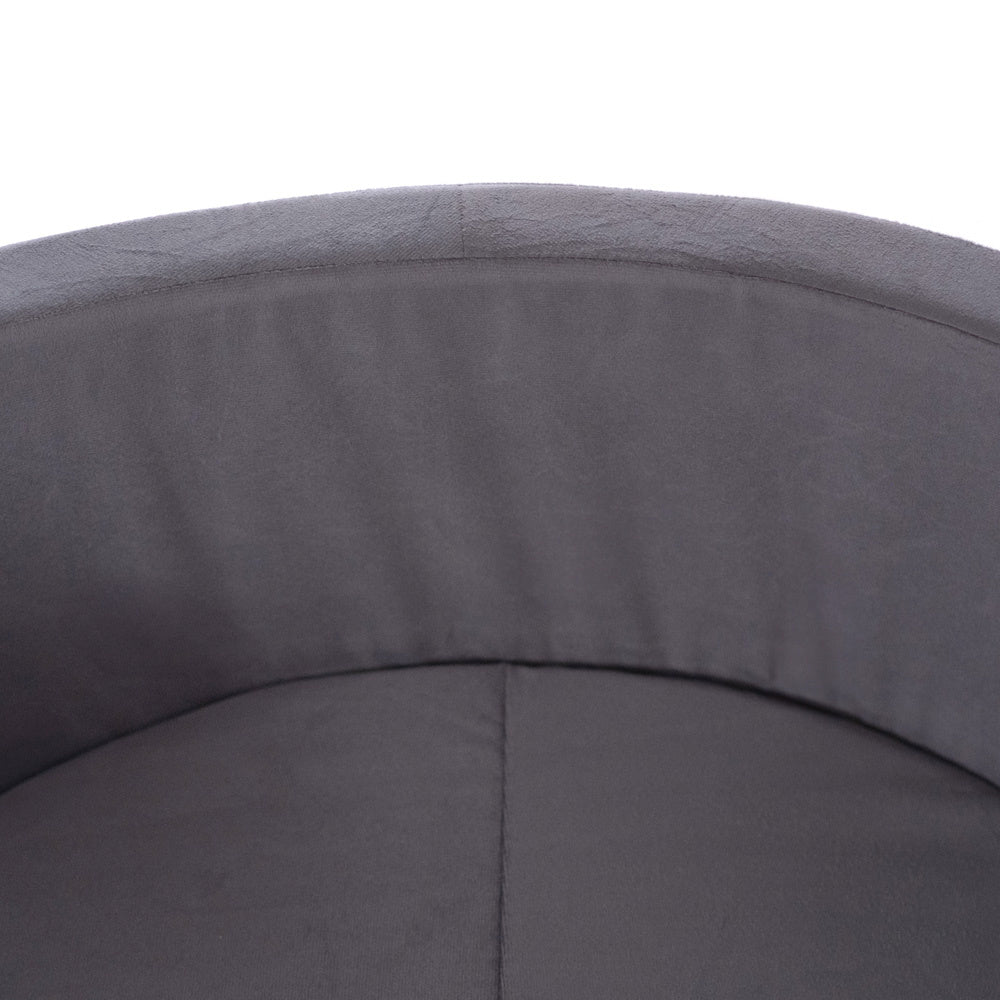 Tissu en velours gris doux utilisé pour la piscine à balles bébé, confortable et élégant pour les tout-petits
