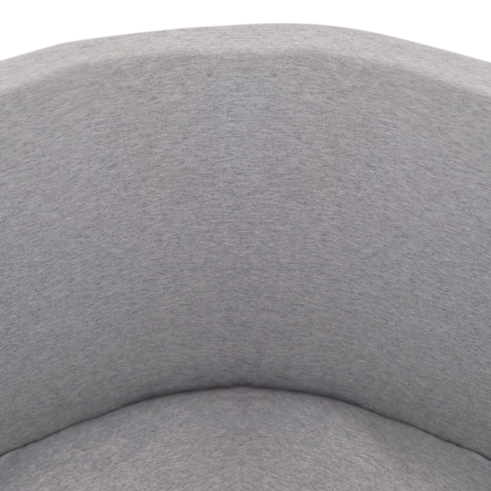 Piscine à balles - ronde 90x30 cm, gris clair, coton (+ 200 boules menthe, argenté, blanche) -Plush Nest- Misioo Misioo myplayground