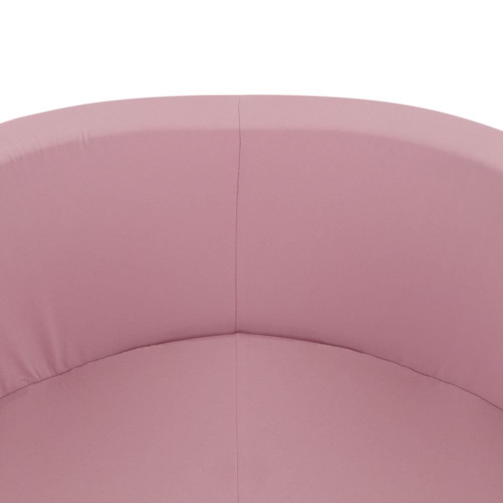 Piscine à balles - ronde 90x30 cm, rose, coton (+ 200 boules rose clair, argent, perle) -Plush Nest- Misioo Misioo myplayground