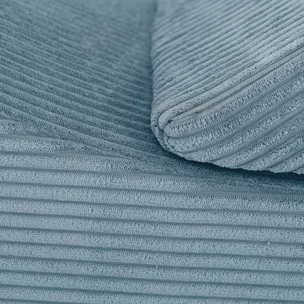 Chaise longue enfant inclinable 145x35x45 cm - Velours côtelé bleu premium - PLUSH NEST Misioo Chaise longue enfant inclinable 145x35x45 cm - Velours côtelé bleu premium - PLUSH NEST myplayground