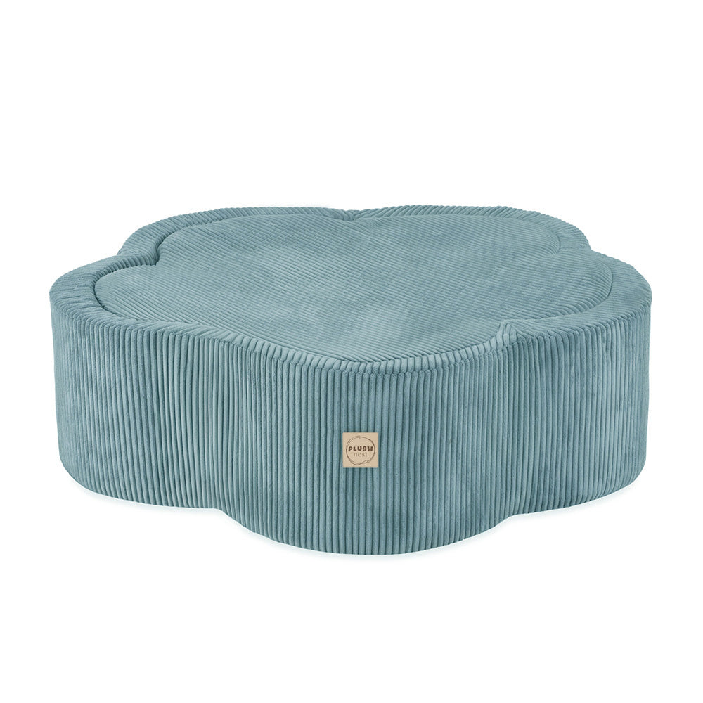 PLUSH NEST - Misioo - Piscine à balles avec tapis, 95x30, bleu, velours côtelé premium, Floral Fun Zone (+ 200 boules perle, perle menthe, argent) Misioo PLUSH NEST - Misioo - Piscine à balles avec tapis, 95x30, bleu, velours côtelé premium, Floral Fun Zone (+ 200 boules perle, perle menthe, argent) myplayground