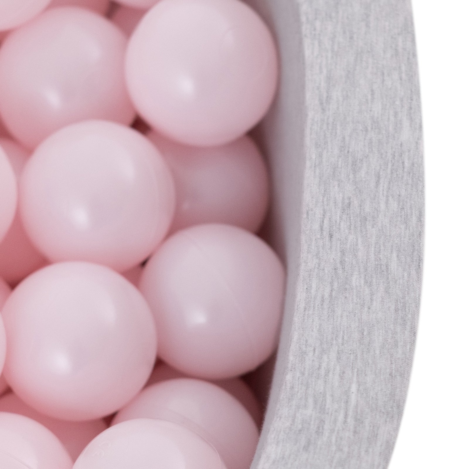 PLUSH NEST - Misioo - Piscine à balles, 90x30 cm, ronde, gris clair, coton, Smart Misioo PLUSH NEST - Misioo - Piscine à balles, 90x30 cm, ronde, gris clair, coton, Smart myplayground