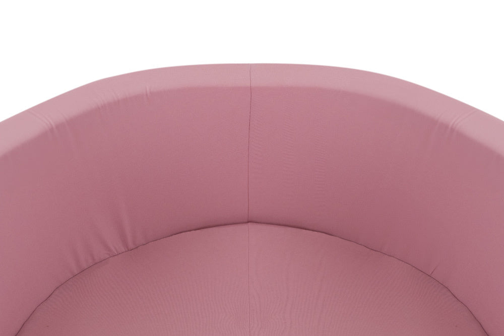 Piscine à balles - ronde 90x30 cm, coton rose - Plush Nest - Misioo Misioo myplayground
