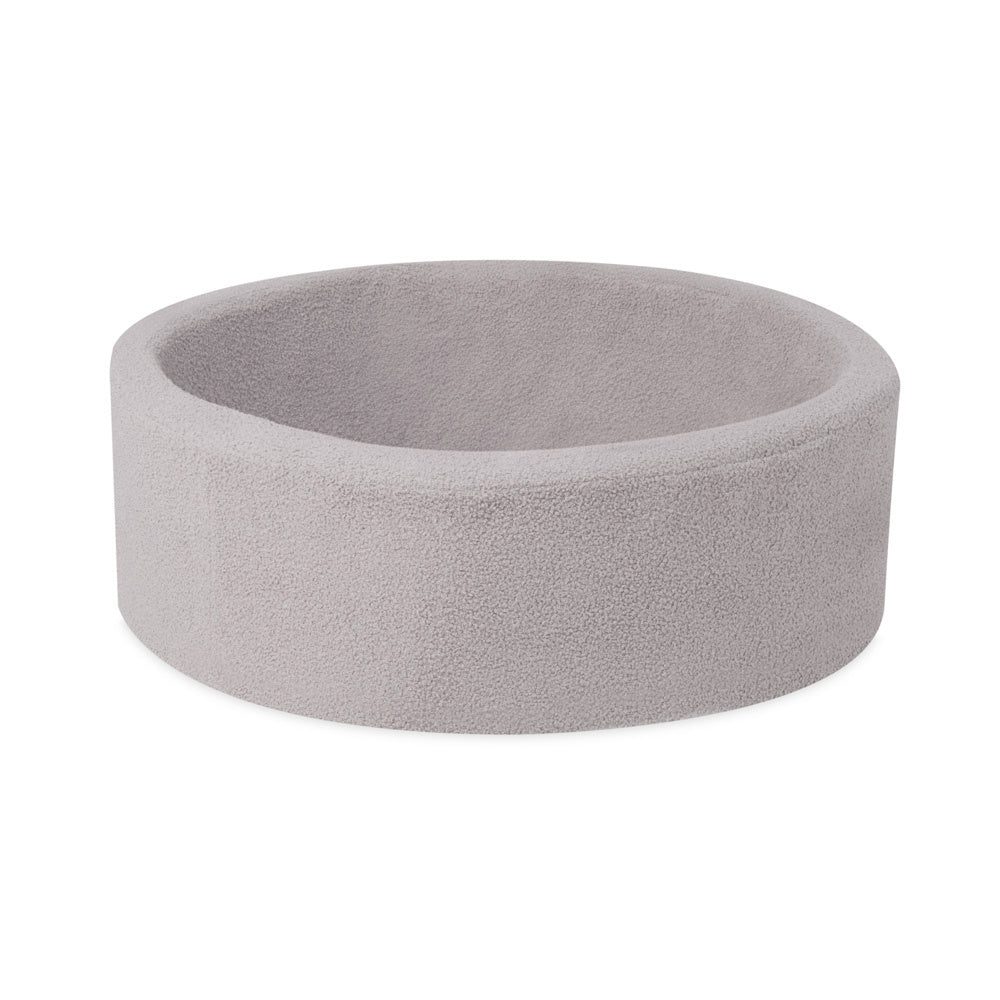 PLUSH NEST - Misioo - Piscine à balles, ronde, 90x30 cm, agneau gris Misioo PLUSH NEST - Misioo - Piscine à balles, ronde, 90x30 cm, agneau gris myplayground