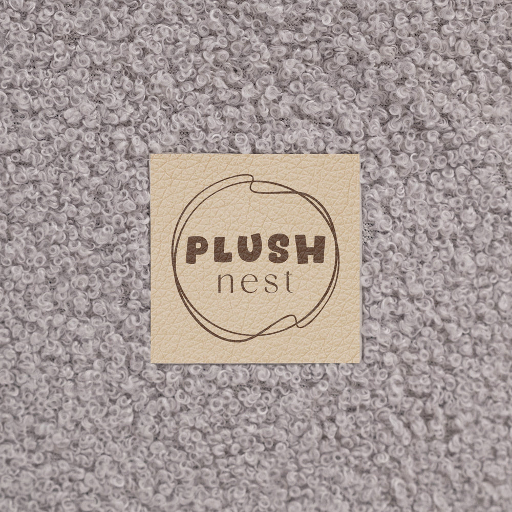 PLUSH NEST - Misioo - Piscine à balles, ronde, 90x30 cm, agneau gris Misioo PLUSH NEST - Misioo - Piscine à balles, ronde, 90x30 cm, agneau gris myplayground