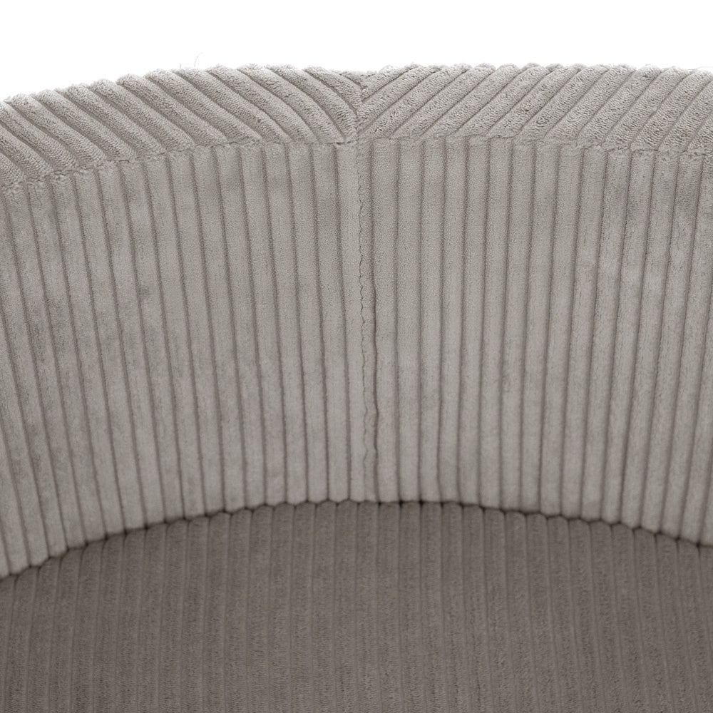 Matières : mousse haute densité, tissu velours côtelé certifié Oeko-Tex
Couleur : beige