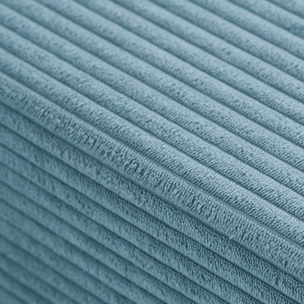 velours côtelé bleu premium (100 % polyester), doux et sain pour la peau de l’enfant