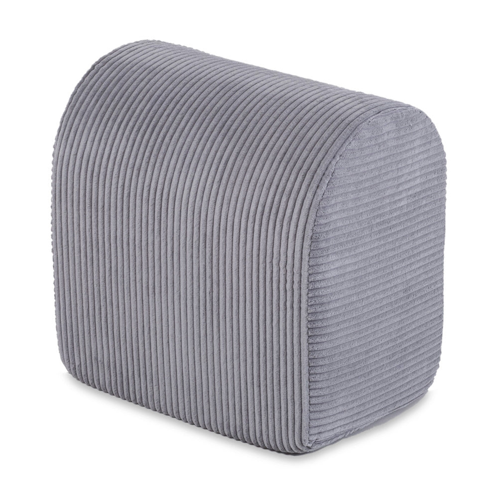 Terrain de jeu 3 éléments + dry pool 90x30 – Velours côtelé gris premium (+200 balles : perle, argent, bleu clair), aire de jeux – Plush Nest Misioo myplayground