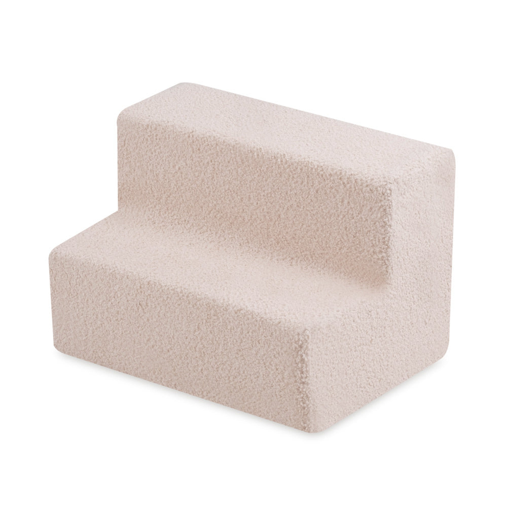 Château de terrain de jeu avec piscine +150 balles (perle, or) – Peau de mouton crème – Plush Nest Misioo myplayground