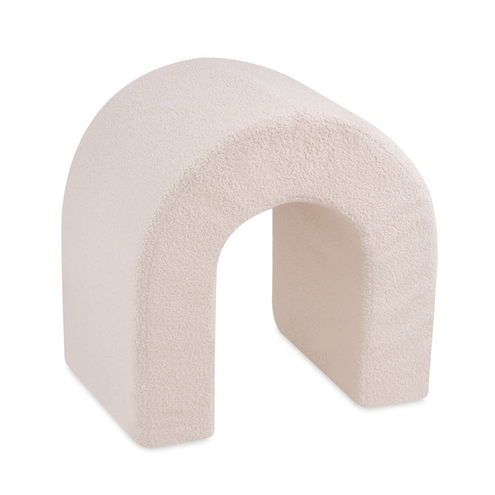 Château de terrain de jeu avec piscine +150 balles (perle, or) – Peau de mouton crème – Plush Nest Misioo myplayground